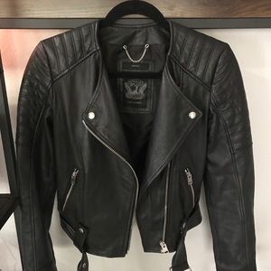 Diesel Genuine Leather Moto Jacket